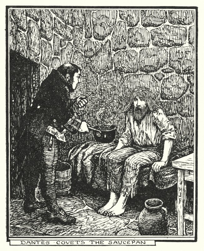 Dantes cobiça a caçarola (litho) de Henry Justice Ford