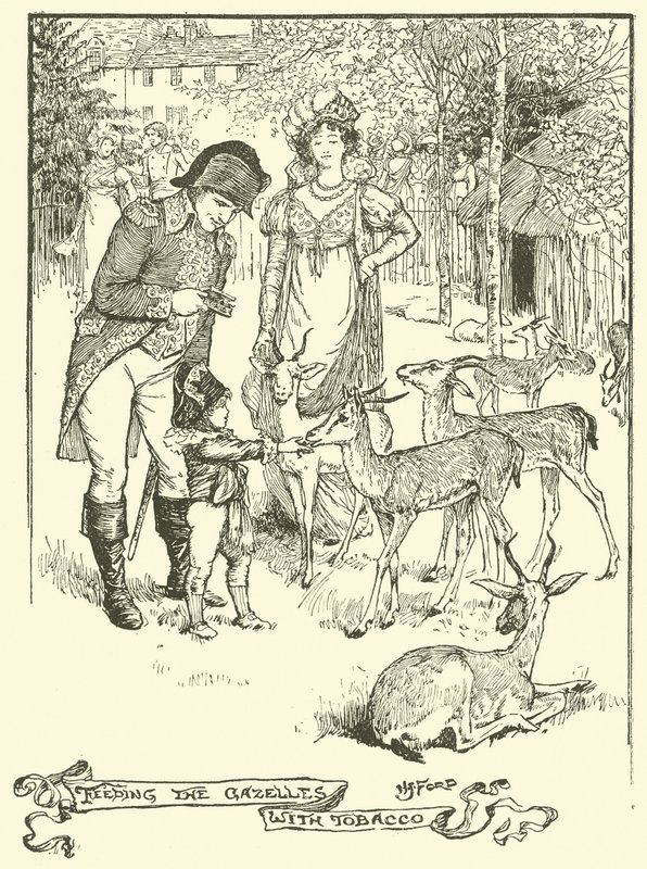 Alimentar as Gazelas com Tabaco (gravura) de Henry Justice Ford