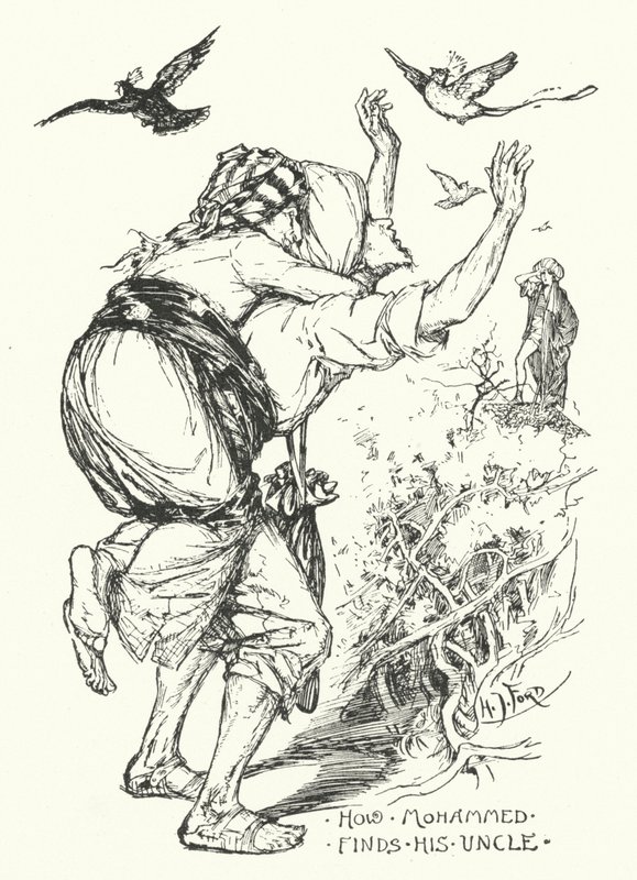 Como Mohammed encontra o seu tio (gravura) de Henry Justice Ford