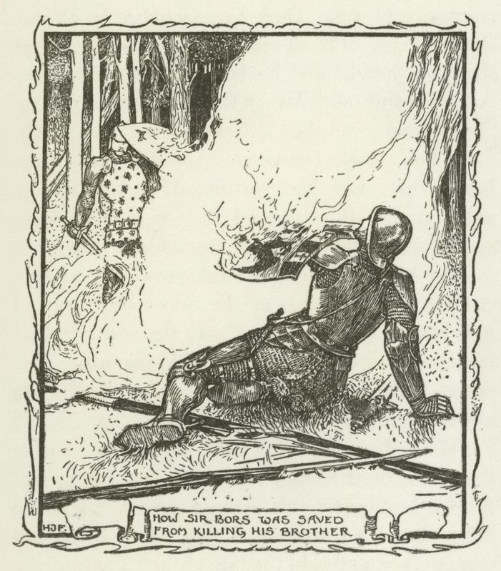 Como Sir Bors foi salvo de matar seu irmão de Henry Justice Ford