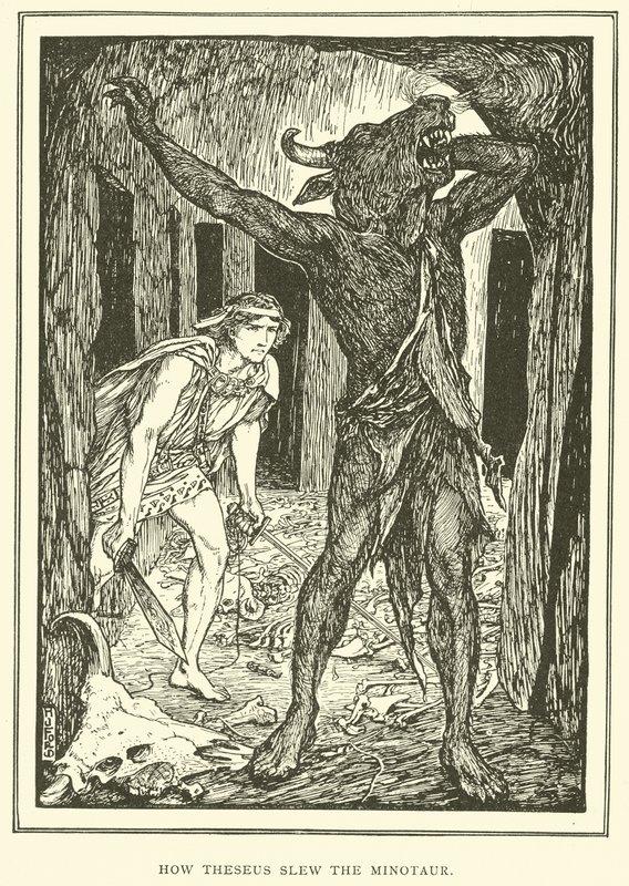Como Teseu matou o minotauro de Henry Justice Ford