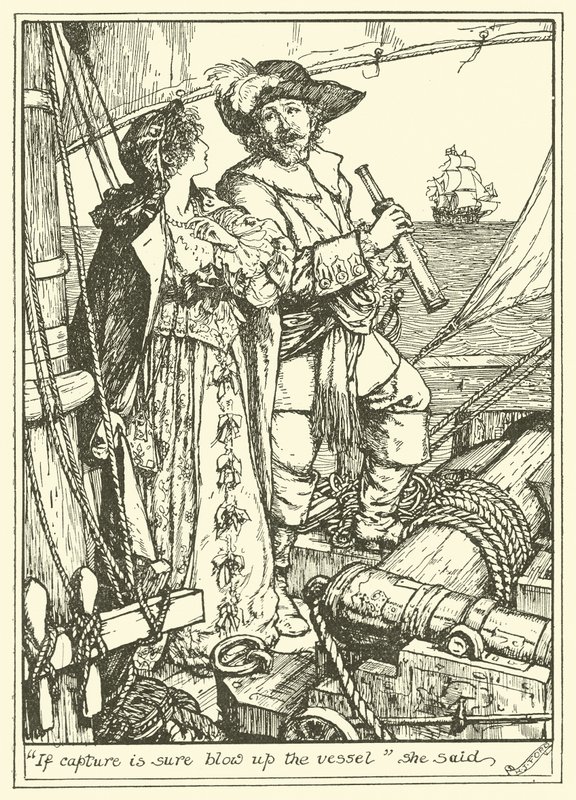 "Se a Captura é certa Explodir o Vaso" disse ela (gravura) de Henry Justice Ford