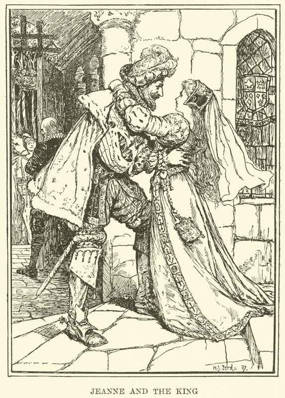 Jeanne e o Rei (gravura) de Henry Justice Ford