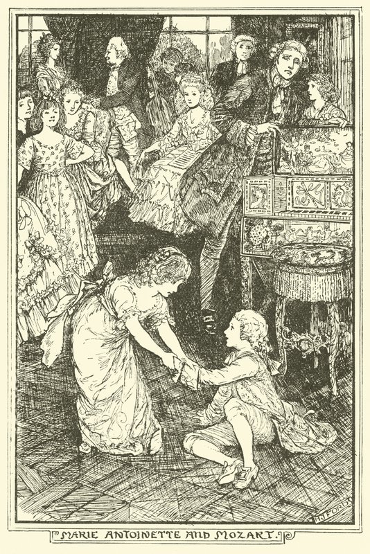 Marie Antoinette e Mozart de Henry Justice Ford