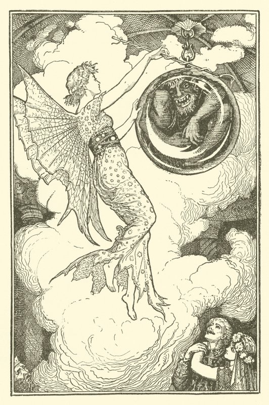Príncipe Narciso e a Princesa Potentilla (gravura) de Henry Justice Ford
