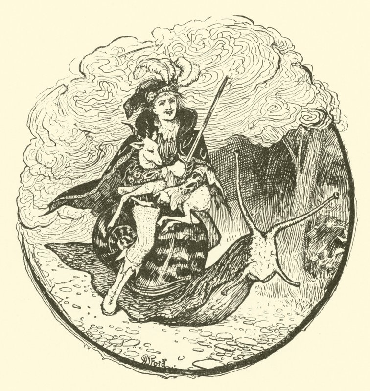 Príncipe Vivien e Princesa Plácida (gravura) de Henry Justice Ford