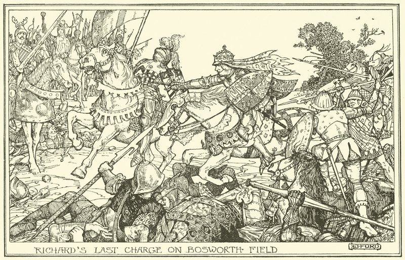 Última cobrança de Richards no Bosworth Field de Henry Justice Ford