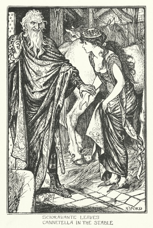 Scioravante Deixa Cannetella no Estábulo (gravura) de Henry Justice Ford