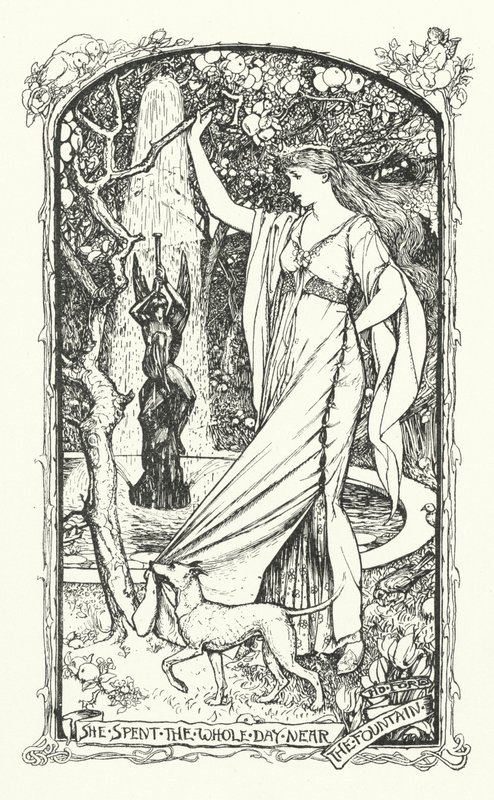 Ela passou o dia inteiro perto da Fonte (gravura) de Henry Justice Ford