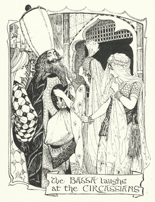 Os risos de Bassa aos Circassianos (gravura) de Henry Justice Ford