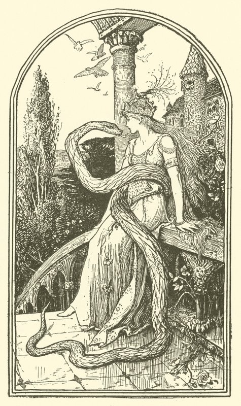 A Serpente Encantada (gravura) de Henry Justice Ford