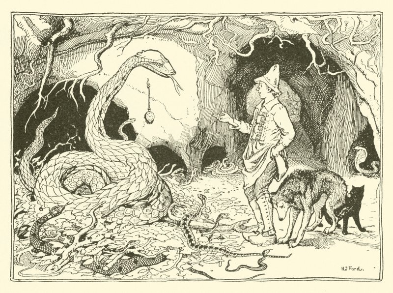 O Relógio Encantado (gravura) de Henry Justice Ford