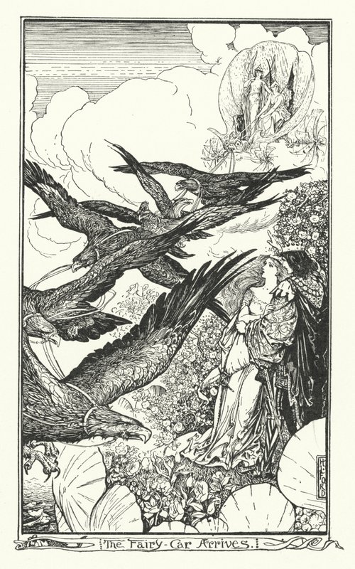 Chega o carro-fada (gravura) de Henry Justice Ford