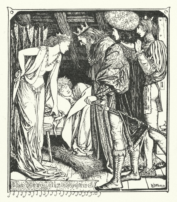 O Herói Descoberto (gravura) de Henry Justice Ford
