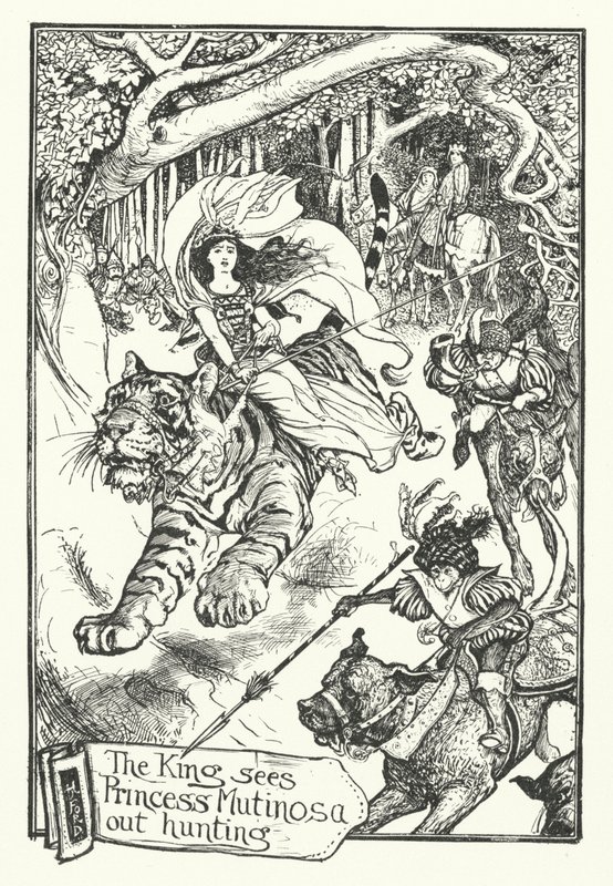 O Rei Vê a Princesa Mutinosa Caçando (gravura) de Henry Justice Ford