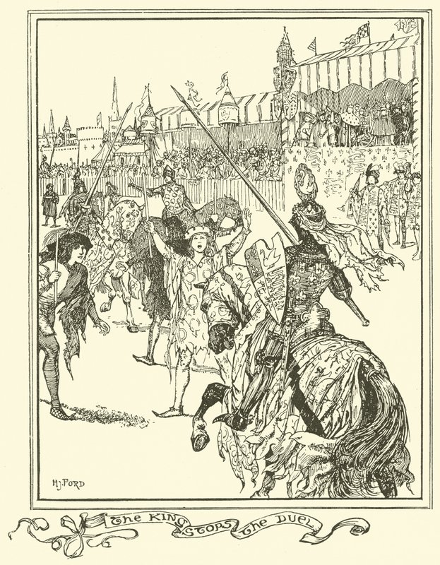 O Rei Pára o Duelo (gravura) de Henry Justice Ford