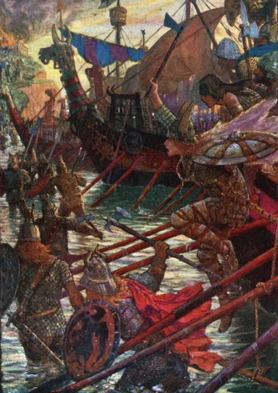 Aterrissagem dos dinamarqueses de Henry Justice Ford