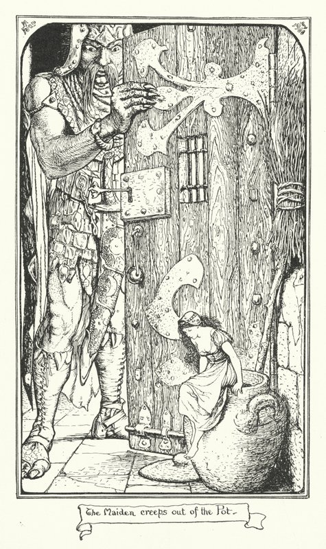 The Maiden Creeps Out of the Pot (gravura) de Henry Justice Ford