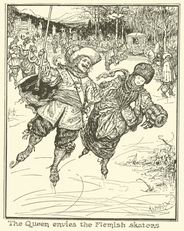 A rainha inveja os patinadores flamengos de Henry Justice Ford
