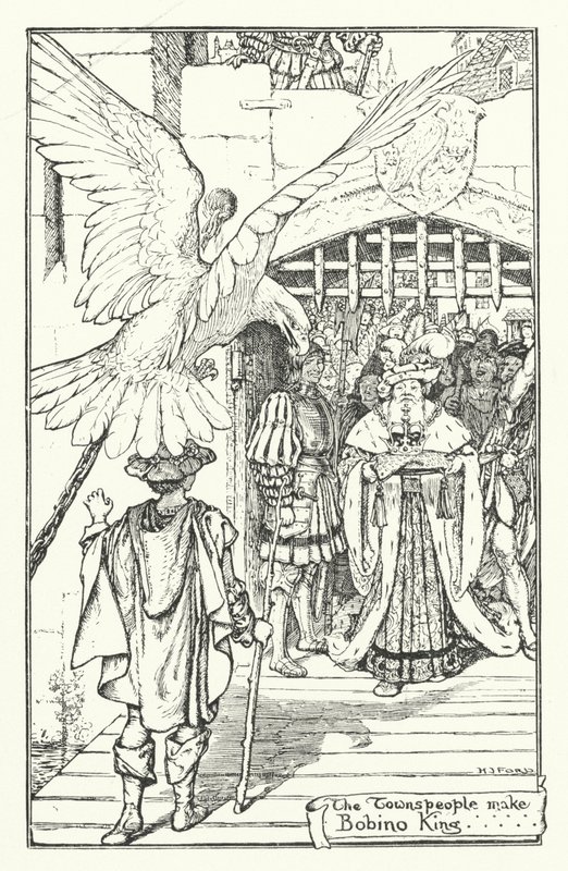 O povo da cidade faz Bobino King (gravura) de Henry Justice Ford