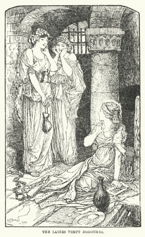 As senhoras tentam Dorothea (litho) de Henry Justice Ford