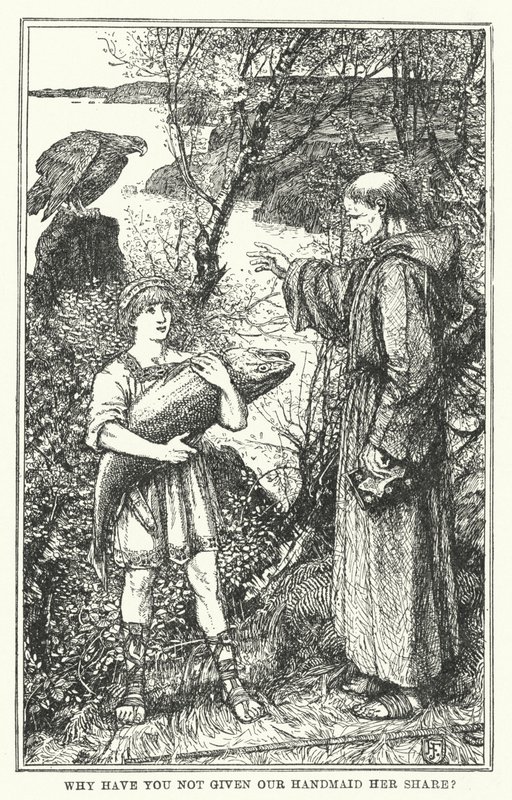 Porque é que não deste a parte dela à nossa criada? (litho) de Henry Justice Ford