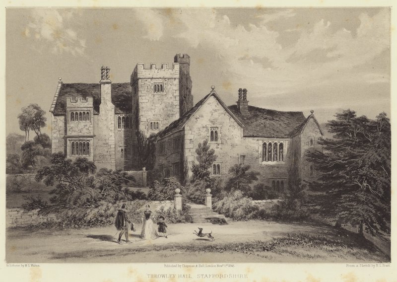 Throwley Hall, Staffordshire de Henry Lark Pratt