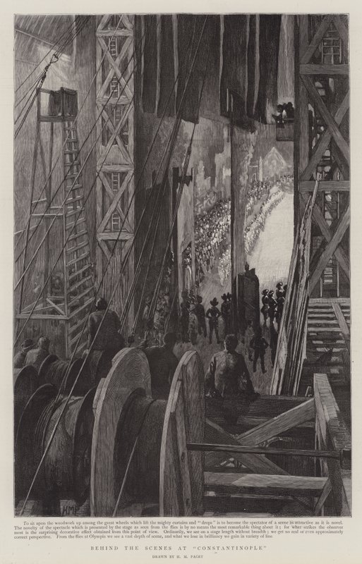 Nos bastidores de Constantinopla, no Olympia de Henry Marriott Paget