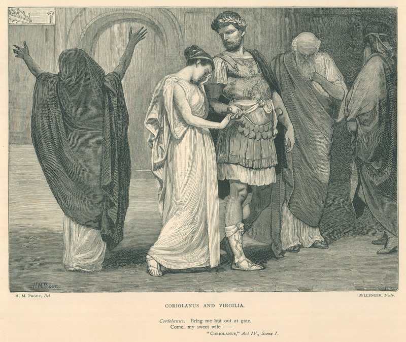 Ilustração para Coriolanus de Henry Marriott Paget