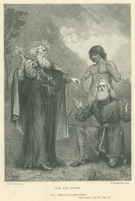 Ilustração para o Rei Lear de Henry Marriott Paget