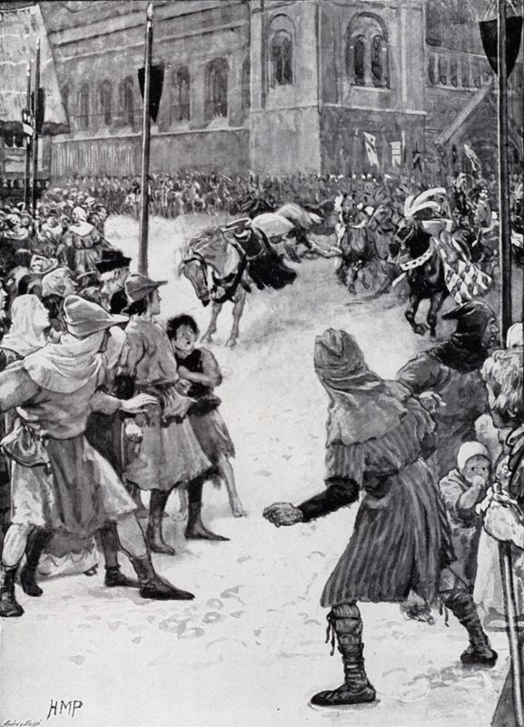 Perdendo os paladinos na coroação do rei Edward I de Henry Marriott Paget