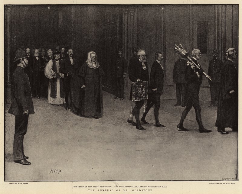 O funeral do senhor Gladstone de Henry Marriott Paget