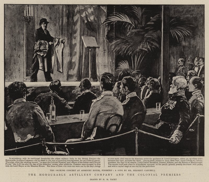 The Honorable Artillery Company e os Premiers Colonial de Henry Marriott Paget