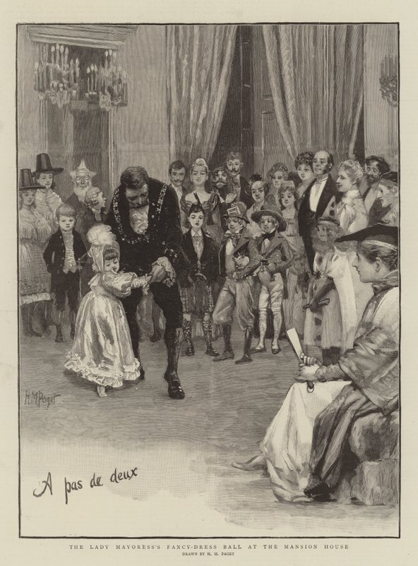 Bola de fantasia de Lady Mayoress na mansão de Henry Marriott Paget