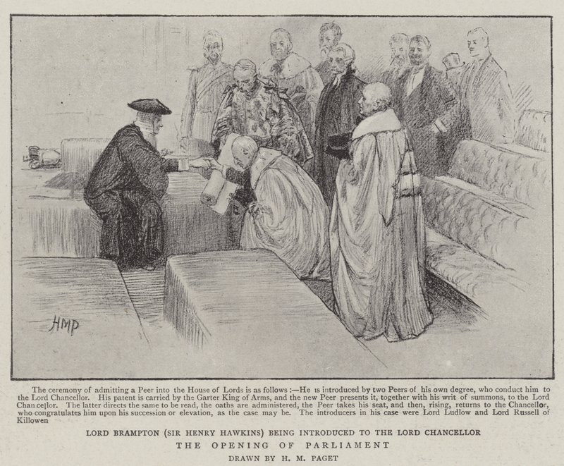 A abertura do parlamento de Henry Marriott Paget