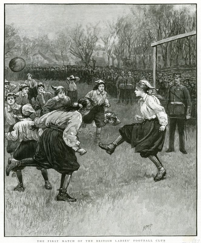O primeiro jogo do Clube de Futebol das Senhoras Britânicas de Henry Marriott Paget