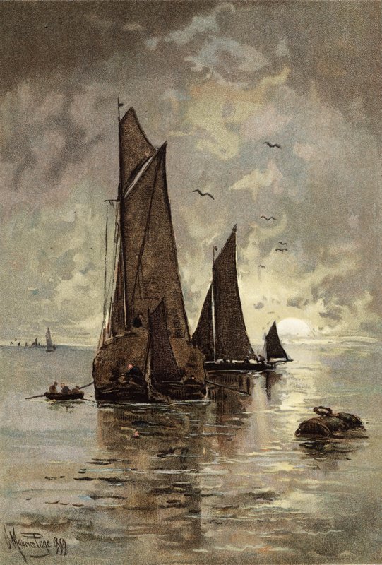 Nascer da Lua em Gravesend de Henry MauricePage