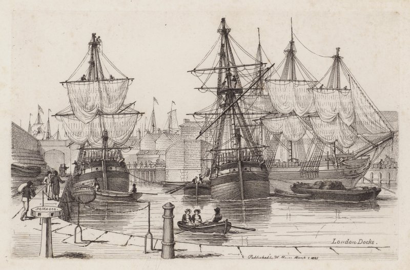 Docas de Londres de Henry Moses