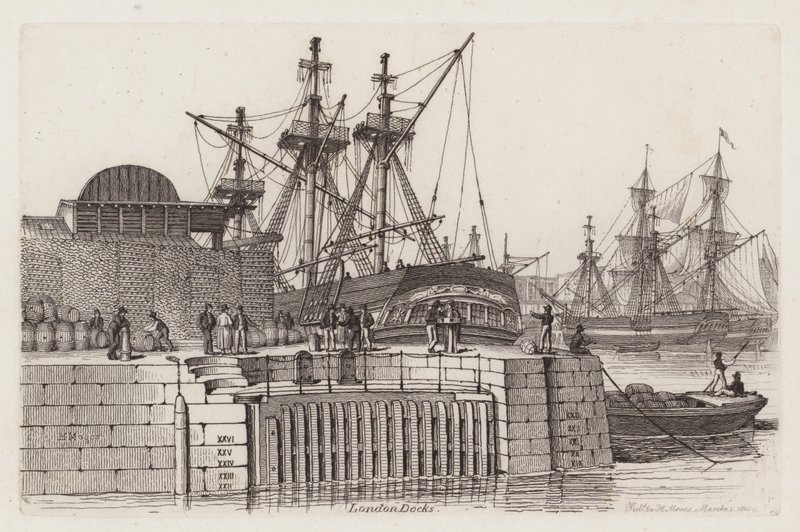 Docas de Londres de Henry Moses
