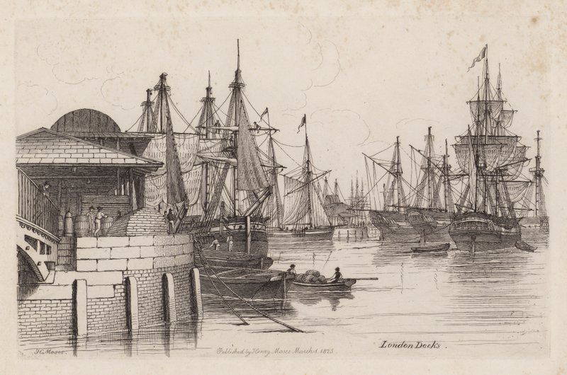 Docas de Londres de Henry Moses