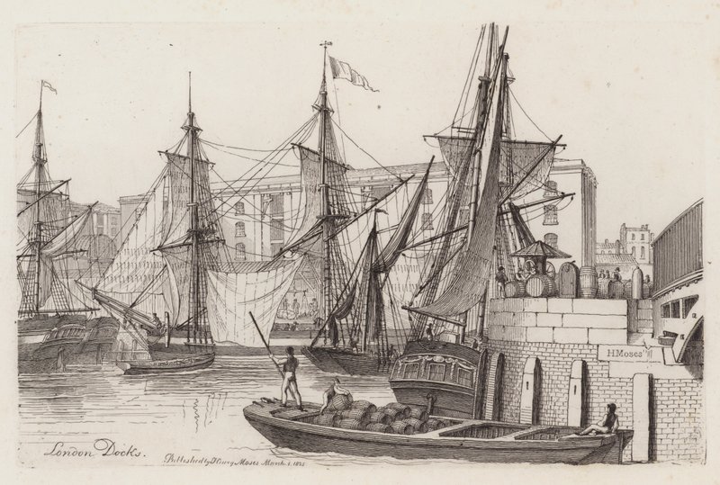 Docas de Londres de Henry Moses