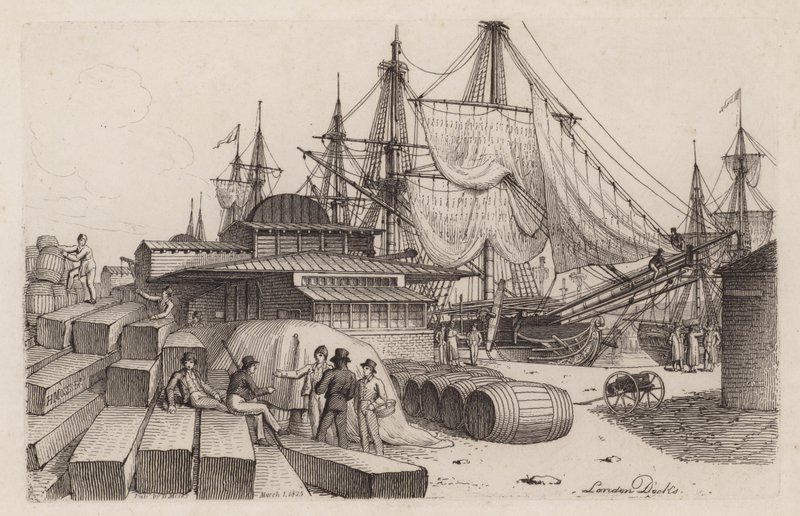 Docas de Londres de Henry Moses