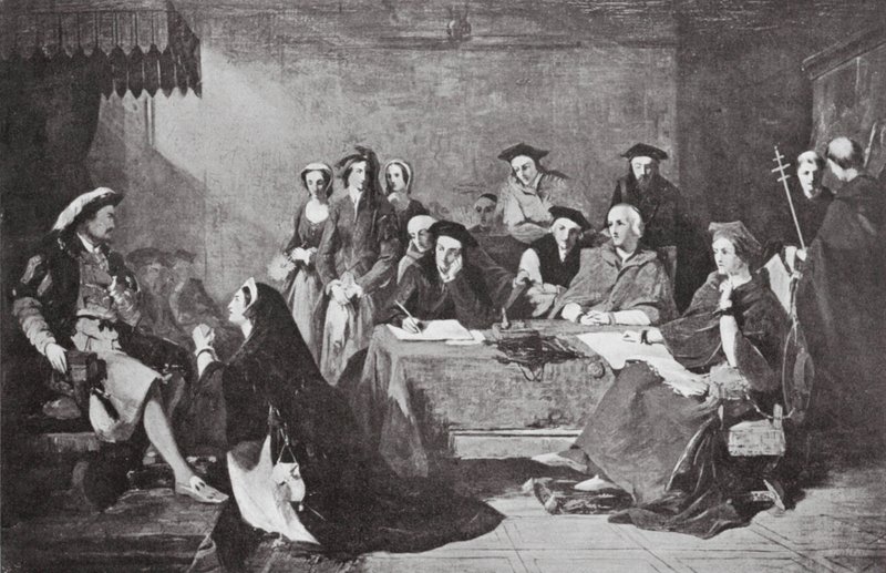O julgamento de Catherine Howard de Henry Nelson (after) O