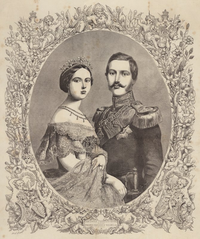 Victoria, Princesa Real da Inglaterra, Príncipe Friedrich Wilhelm da Prússia de Henry Noel Humphreys