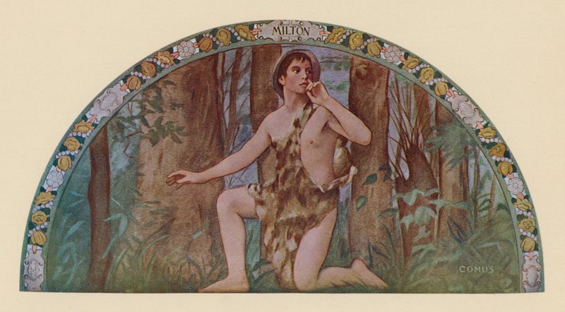 Comus de Milton (litografia a cores) de Henry Oliver Walker