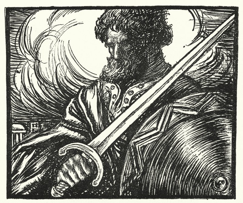 Poema de Matthew Arnold: Alaric em Roma (gravura) de Henry Ospovat