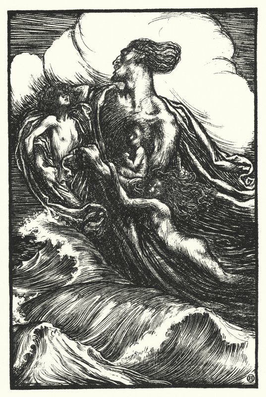 Poema de Matthew Arnold: O Homem Abandonado (gravura) de Henry Ospovat
