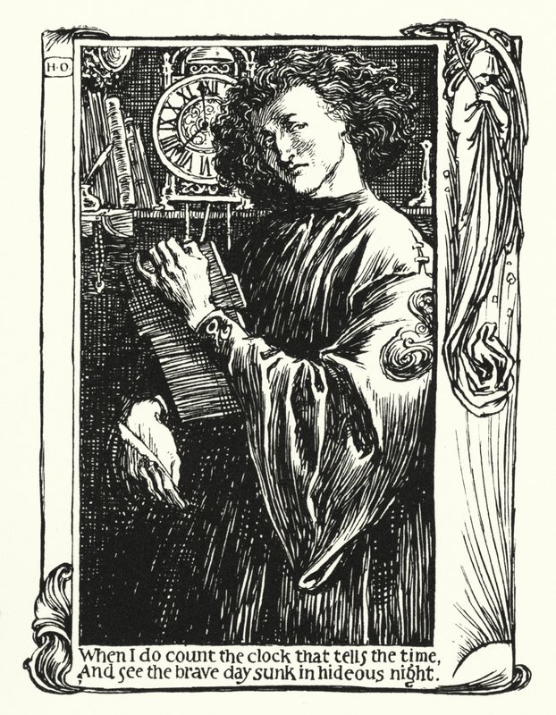 Os Sonetos de Shakespeare, Sonnet XII (litho) de Henry Ospovat