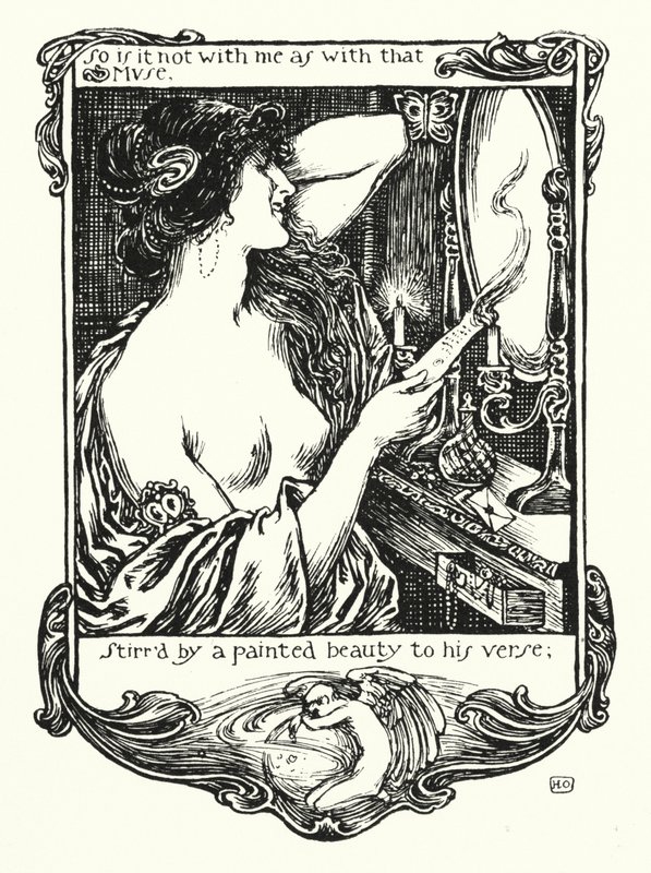 Os Sonetos de Shakespeare, Sonnet XXI (litho) de Henry Ospovat