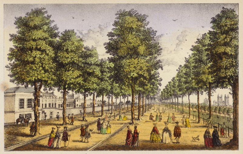 O Palácio Real de St James ao lado do parque, Londres de Henry Roberts